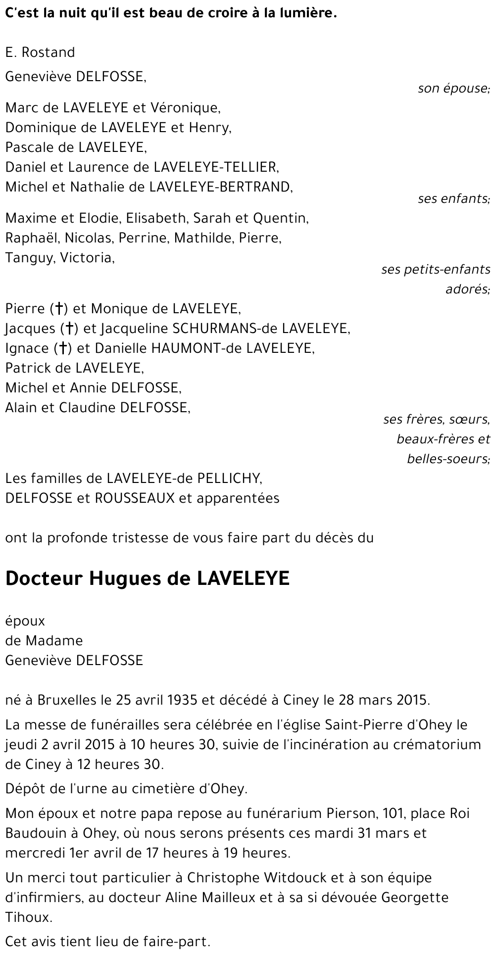 Hugues de Laveleye