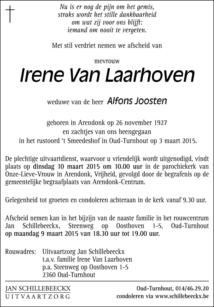 Irene Van Laarhoven