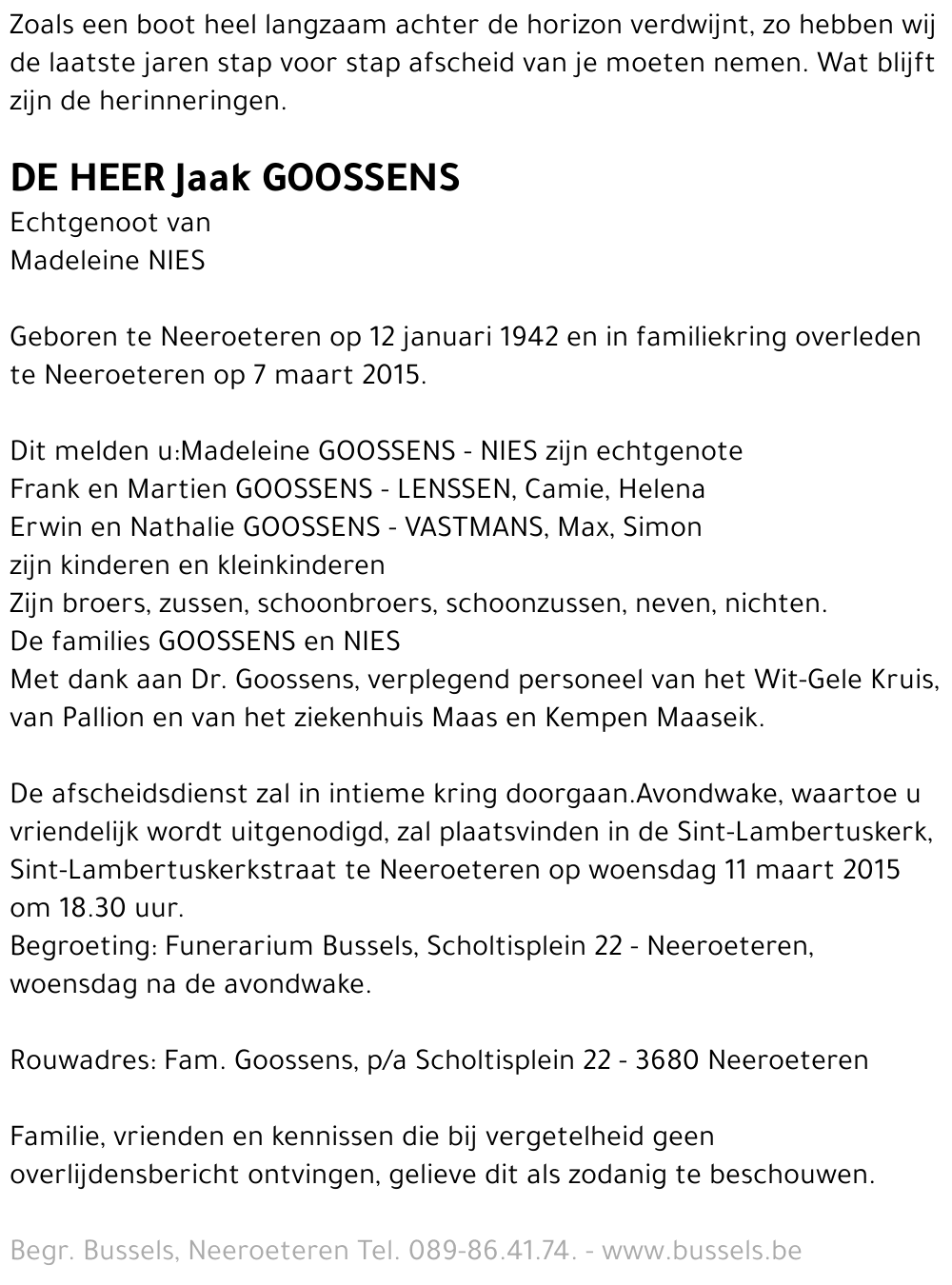 Jaak GOOSSENS