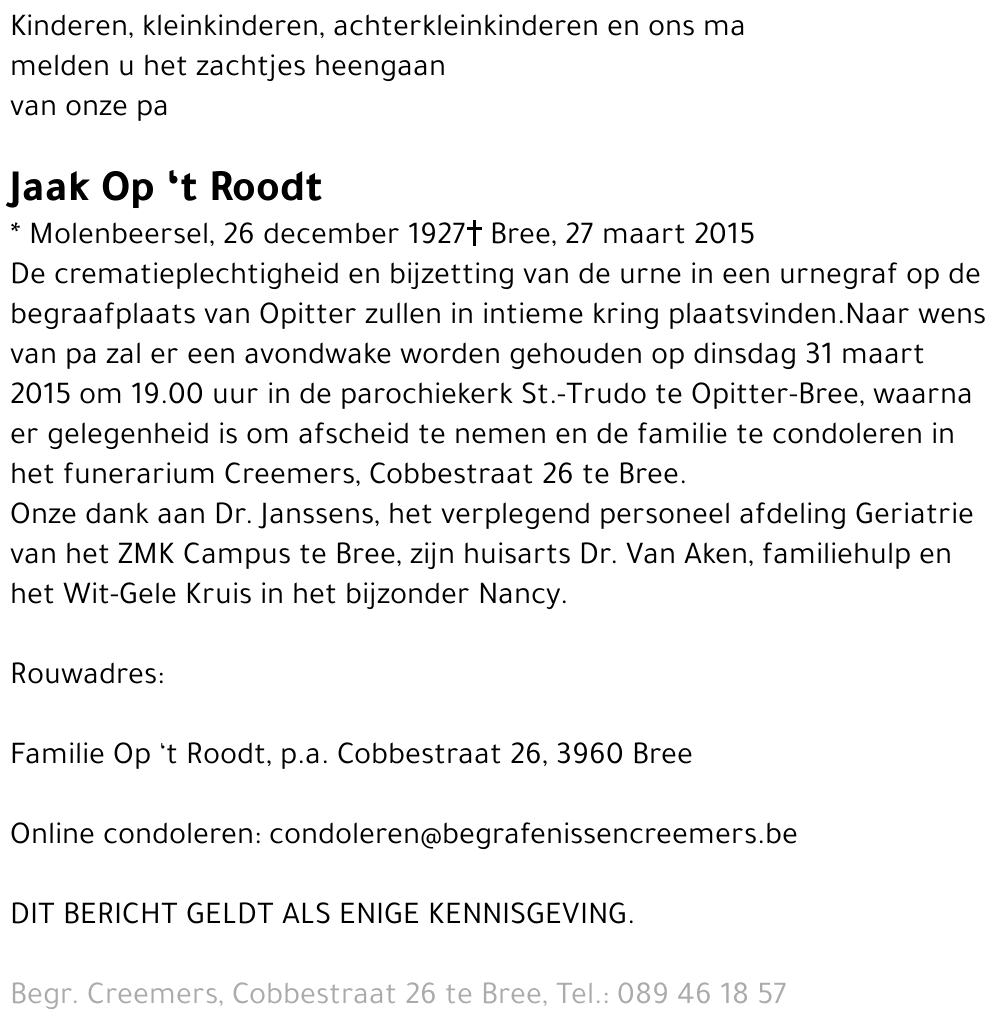 Jaak Op 't Roodt