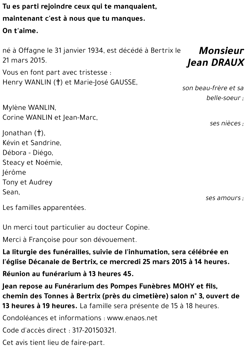 Jean DRAUX