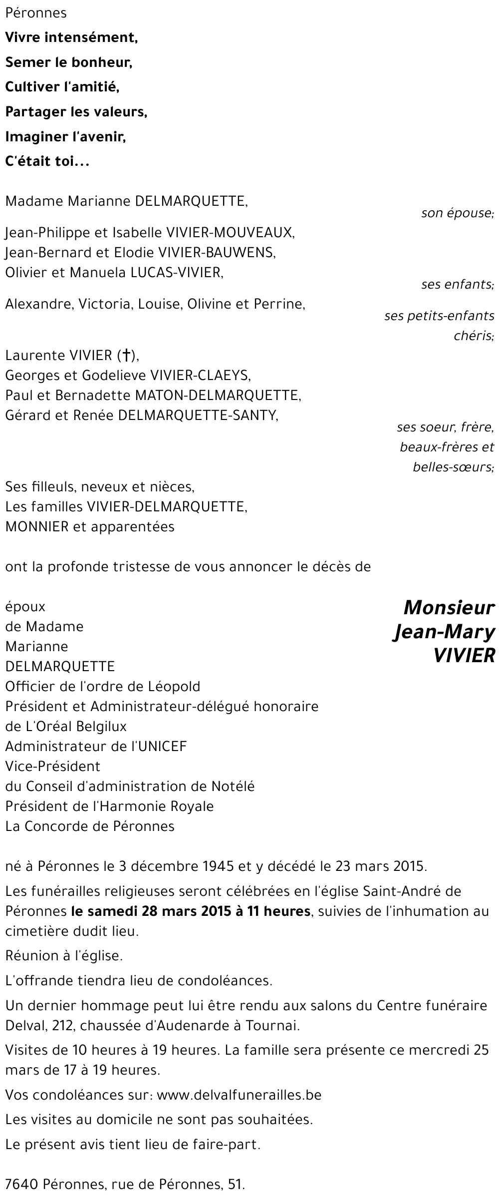 Jean-Mary VIVIER