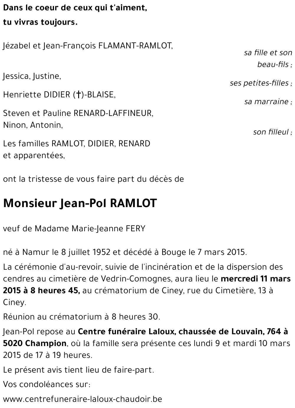 Jean-Pol RAMLOT