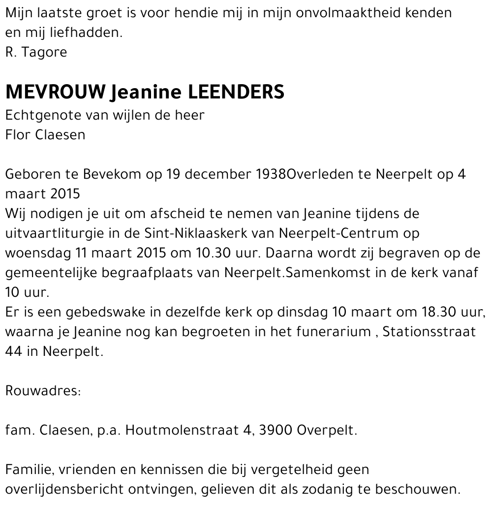 Jeanine Leenders