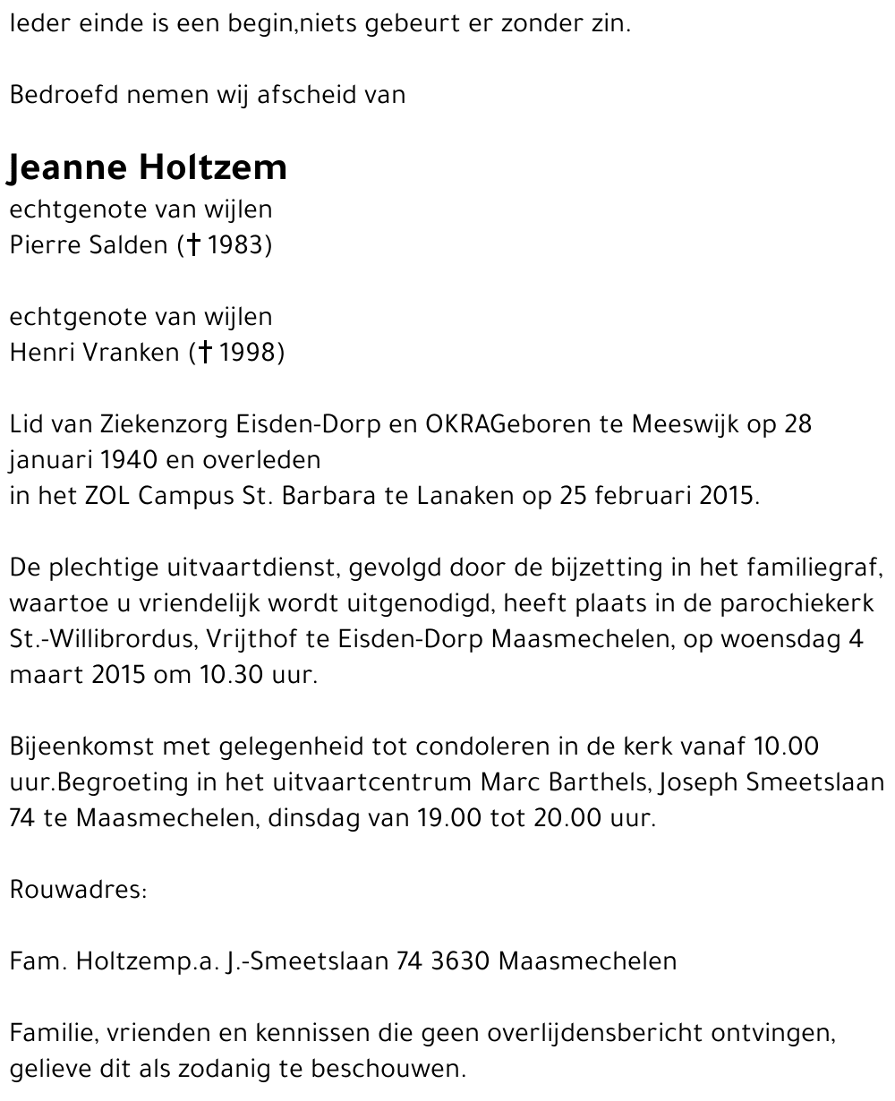 Jeanne Holtzem