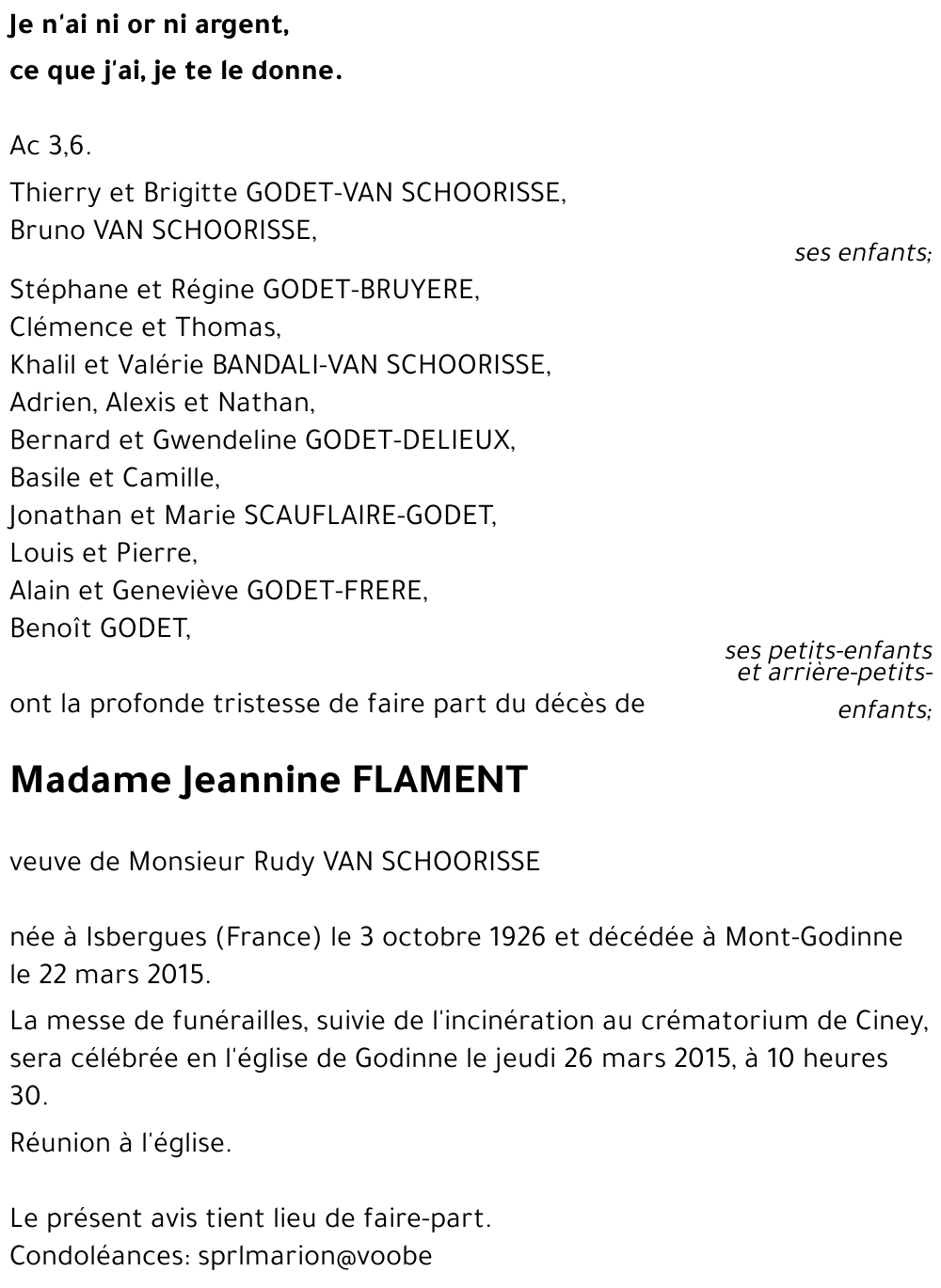 Jeannine FLAMENT