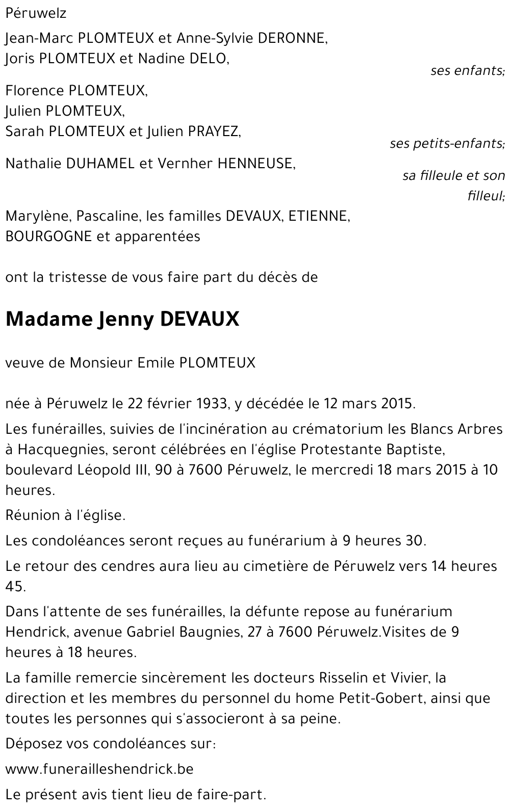 Jenny DEVAUX