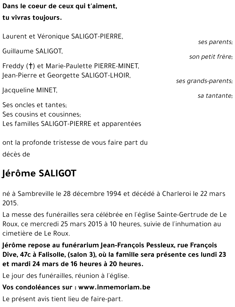 Jérôme SALIGOT