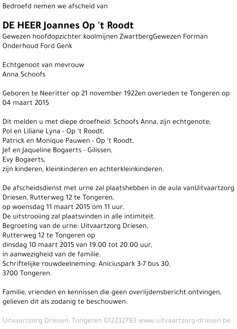 Joannes Op ' t Roodt