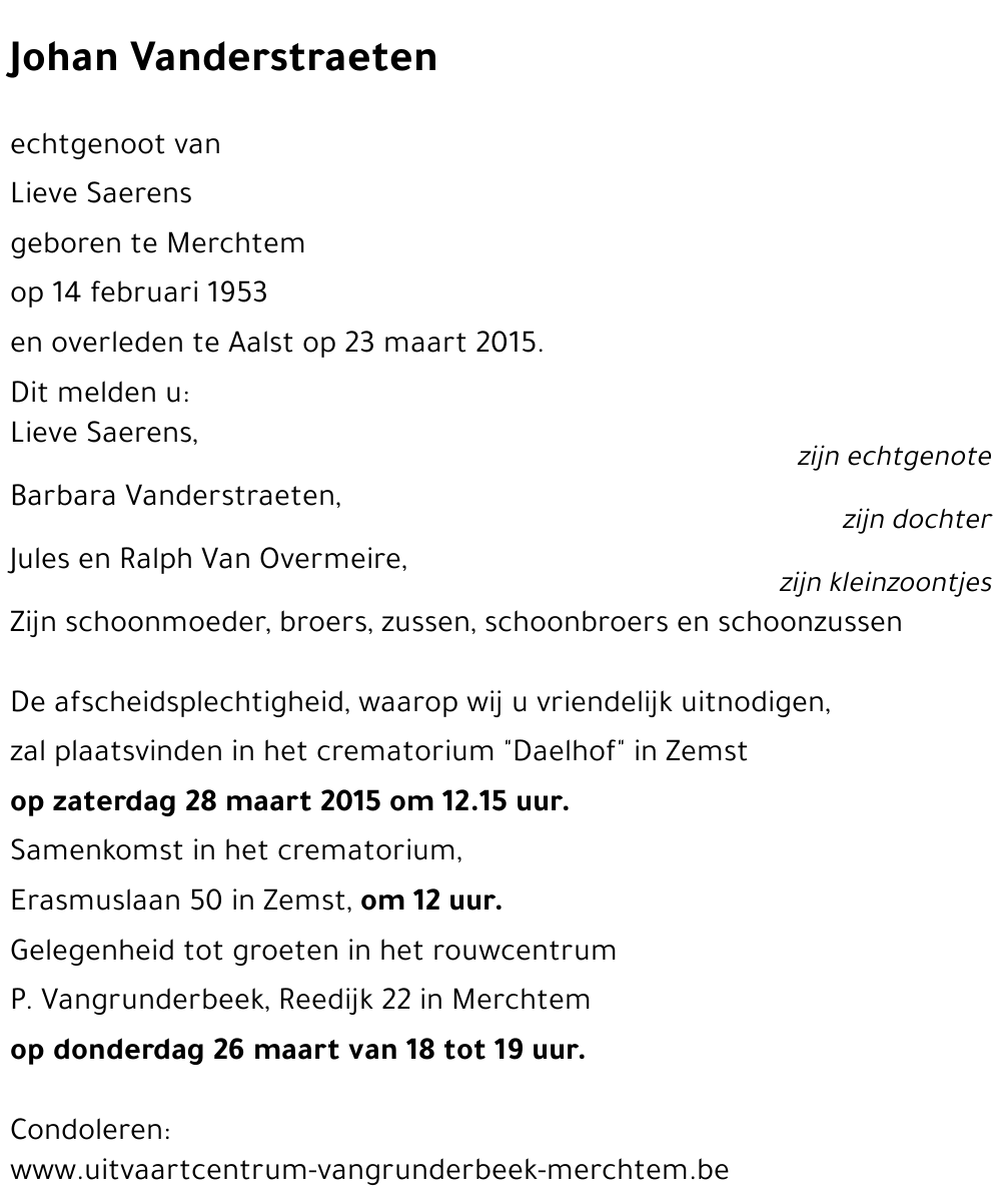 Johan Vanderstraeten