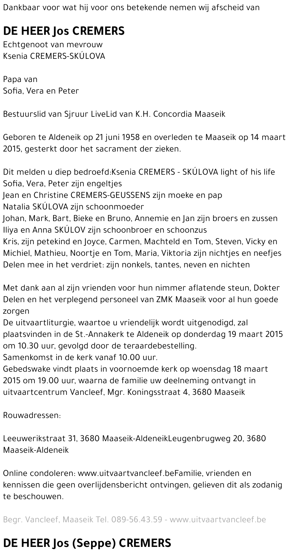 Jos Cremers