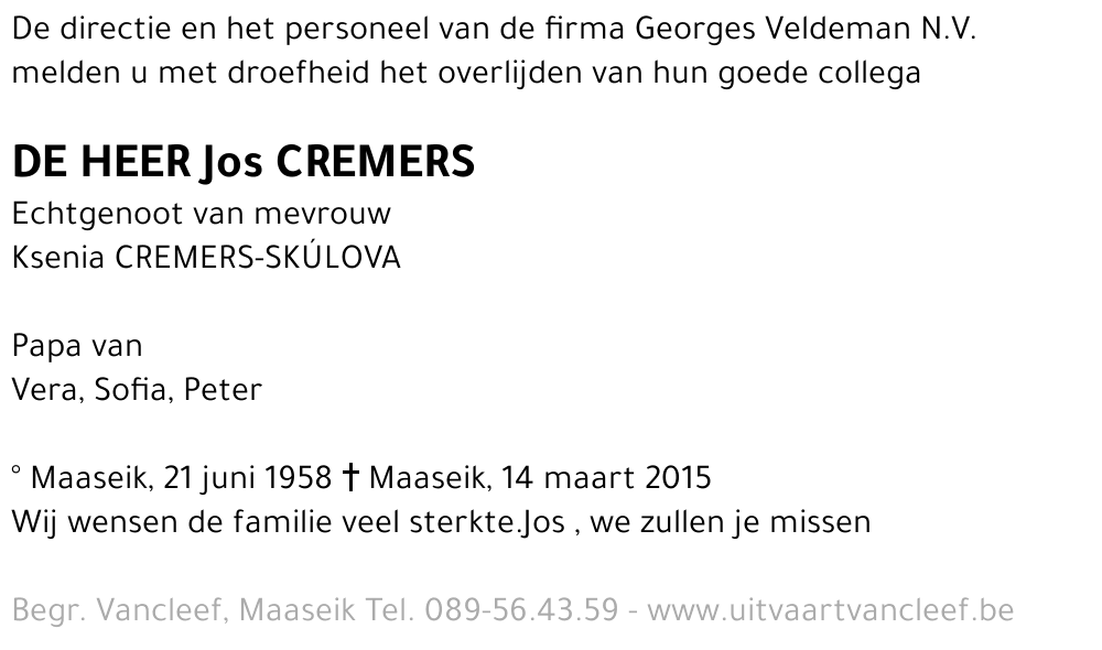 Jos Cremers
