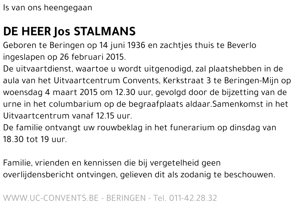 Jos Stalmans