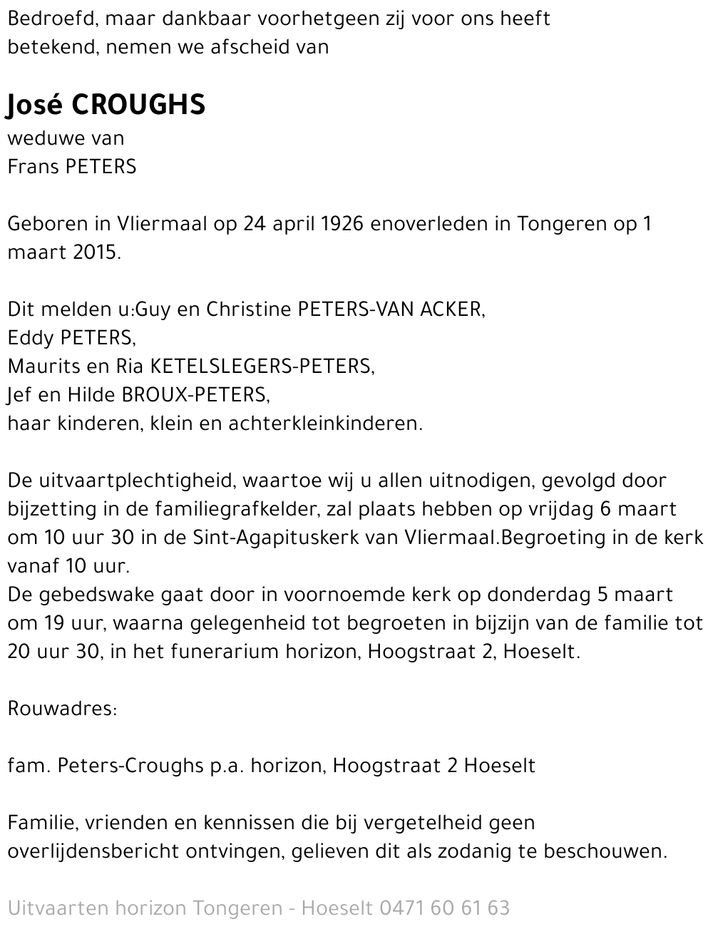 José CROUGHS
