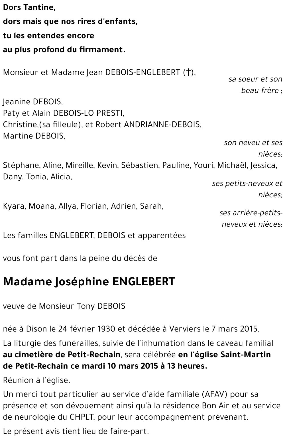 Joséphine ENGLEBERT