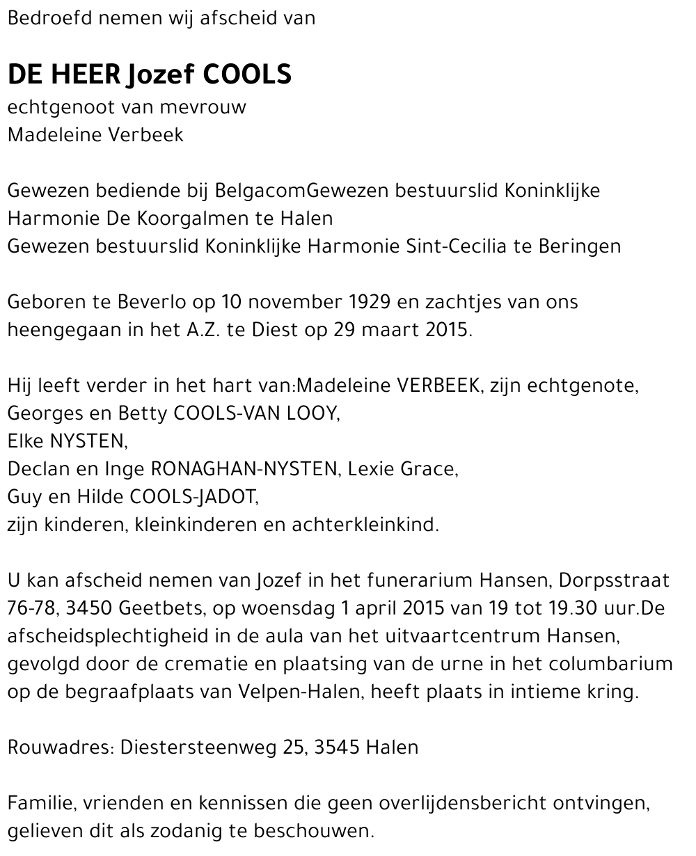 Jozef COOLS