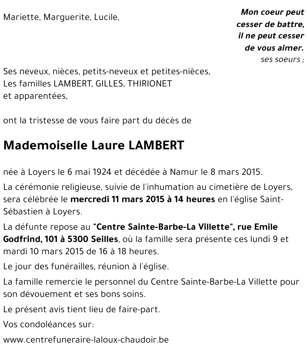 Laure LAMBERT