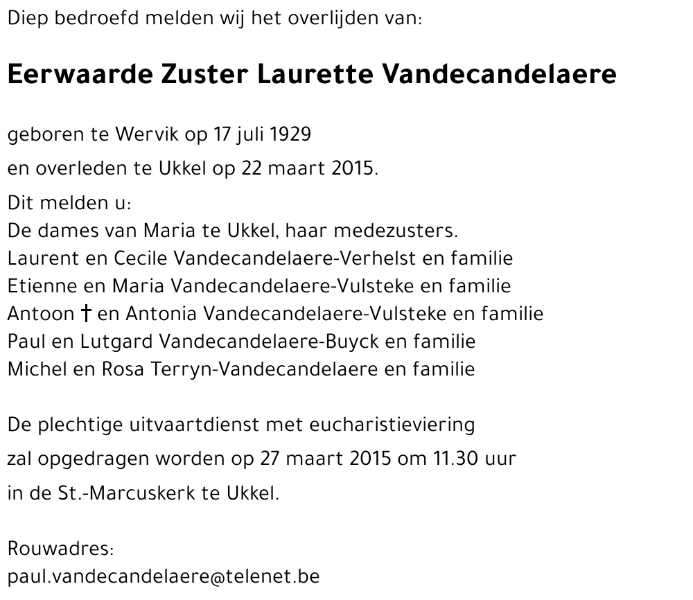 Laurette Vandecandelaere