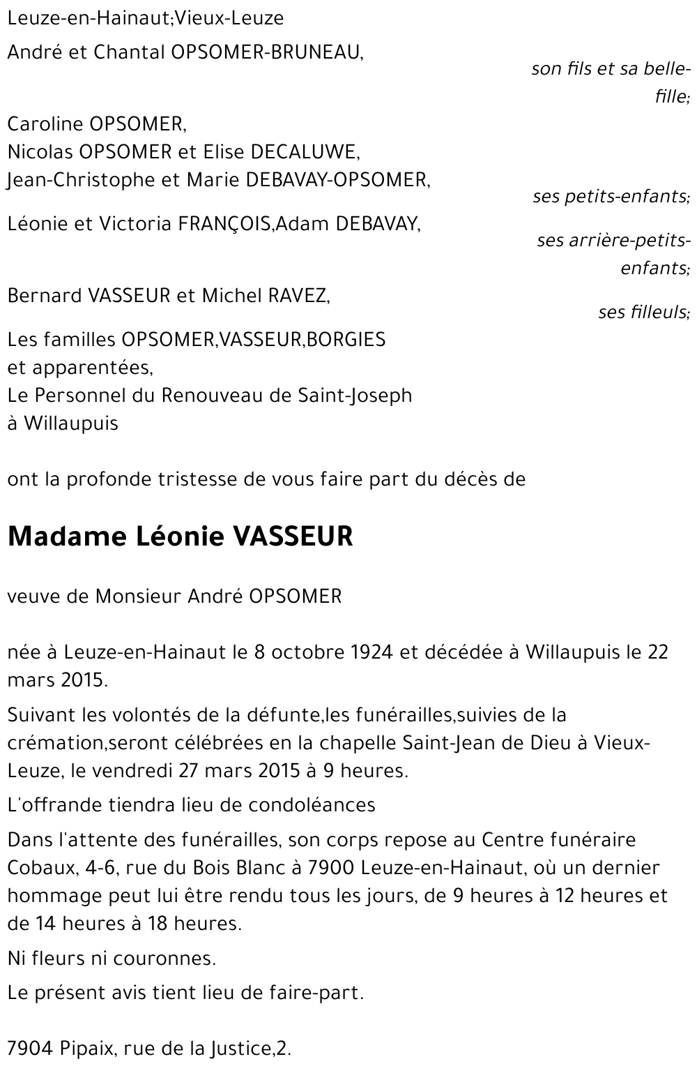 Léonie Vasseur