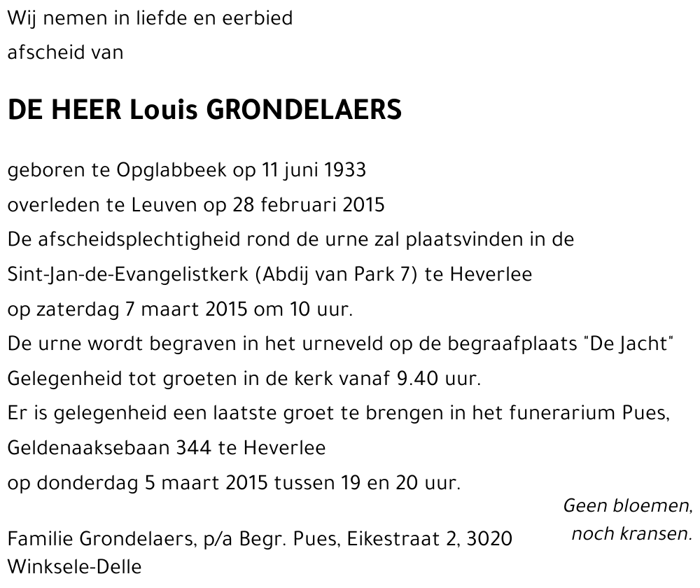 Louis GRONDELAERS