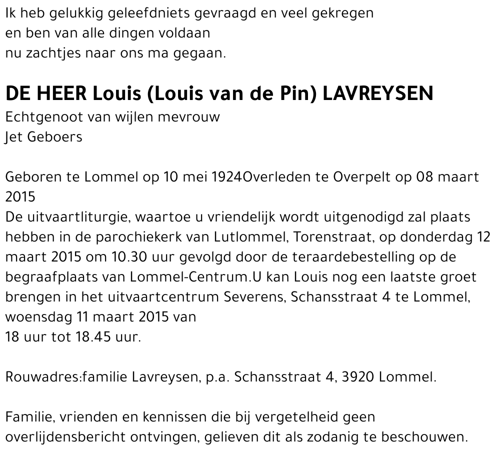 Louis Lavreysen