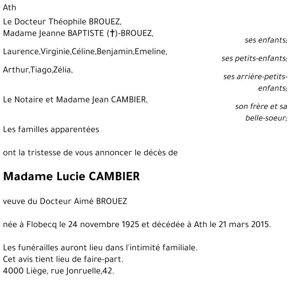 Lucie CAMBIER