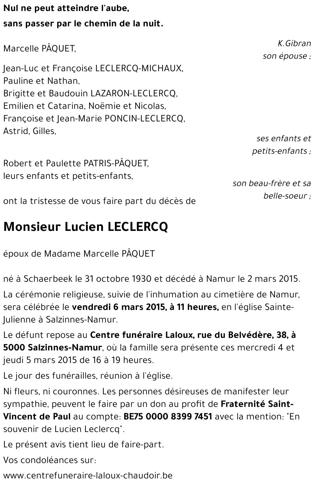 Lucien LECLERCQ