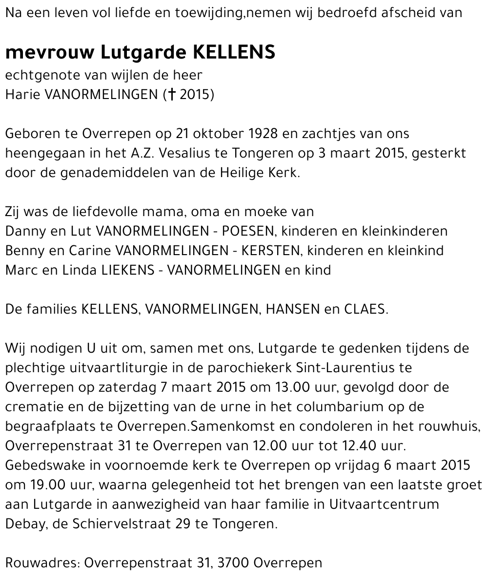 Lutgarde Kellens