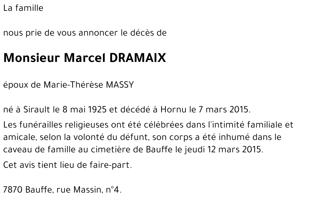 Marcel DRAMAIX
