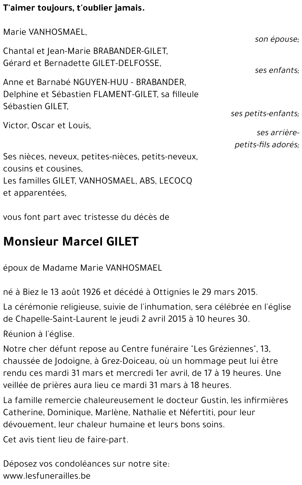 Marcel GILET