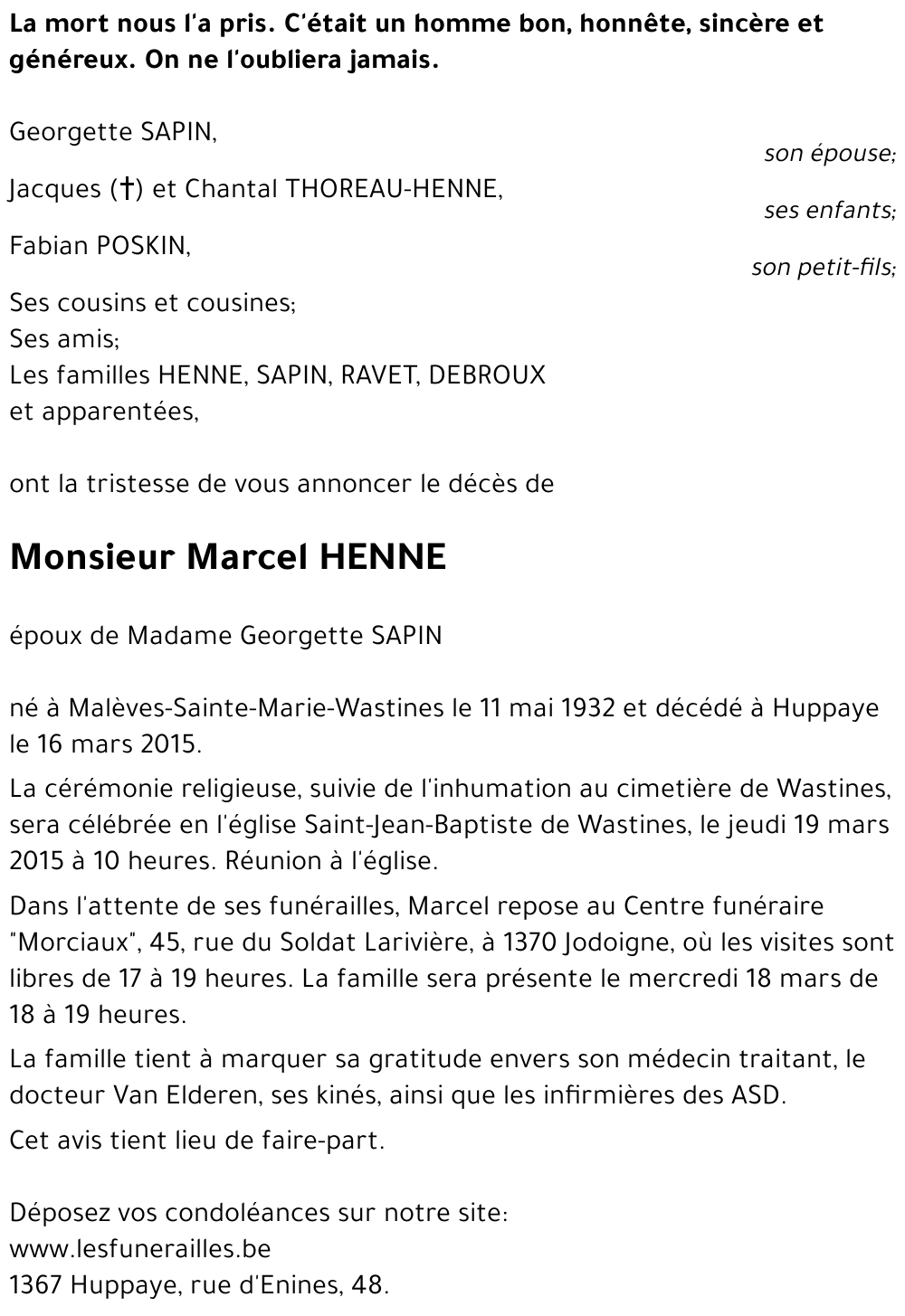 Marcel HENNE