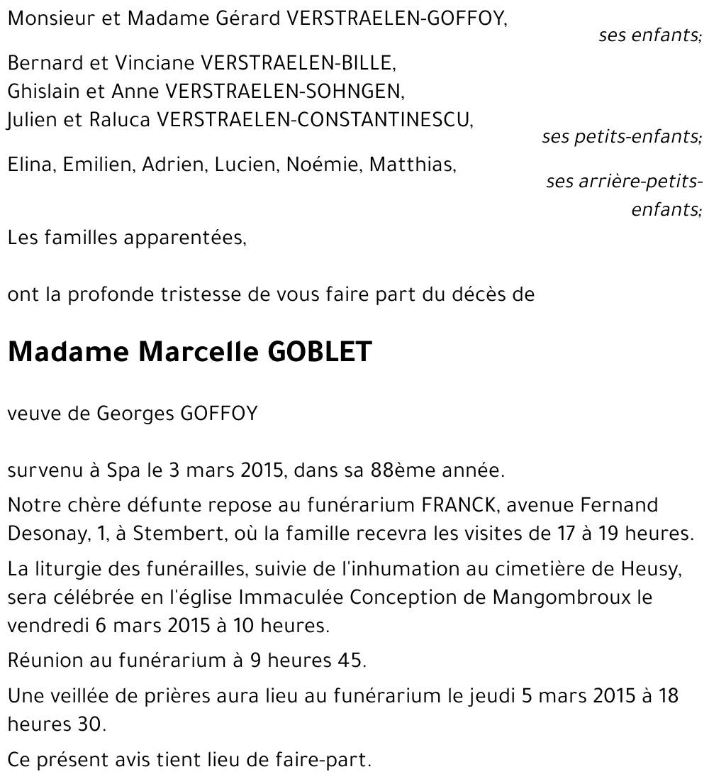 Marcelle GOBLET