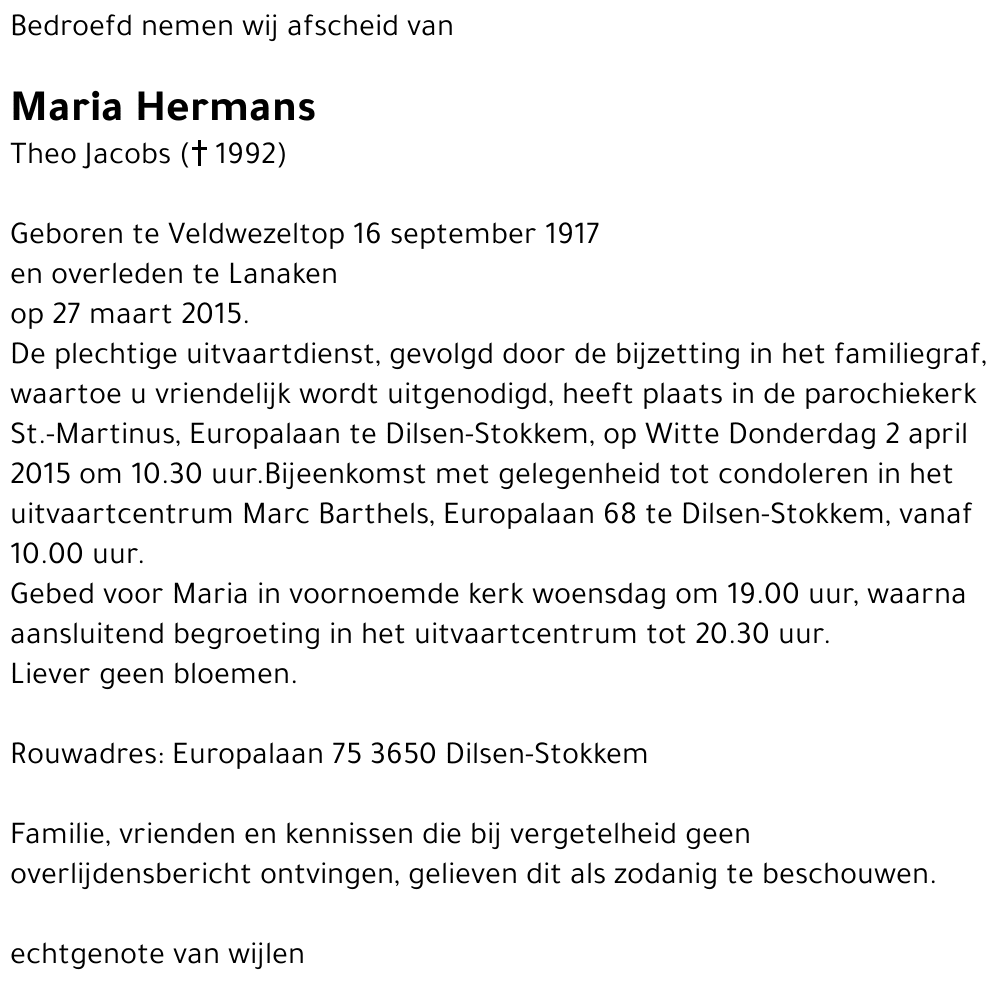 Maria Hermans