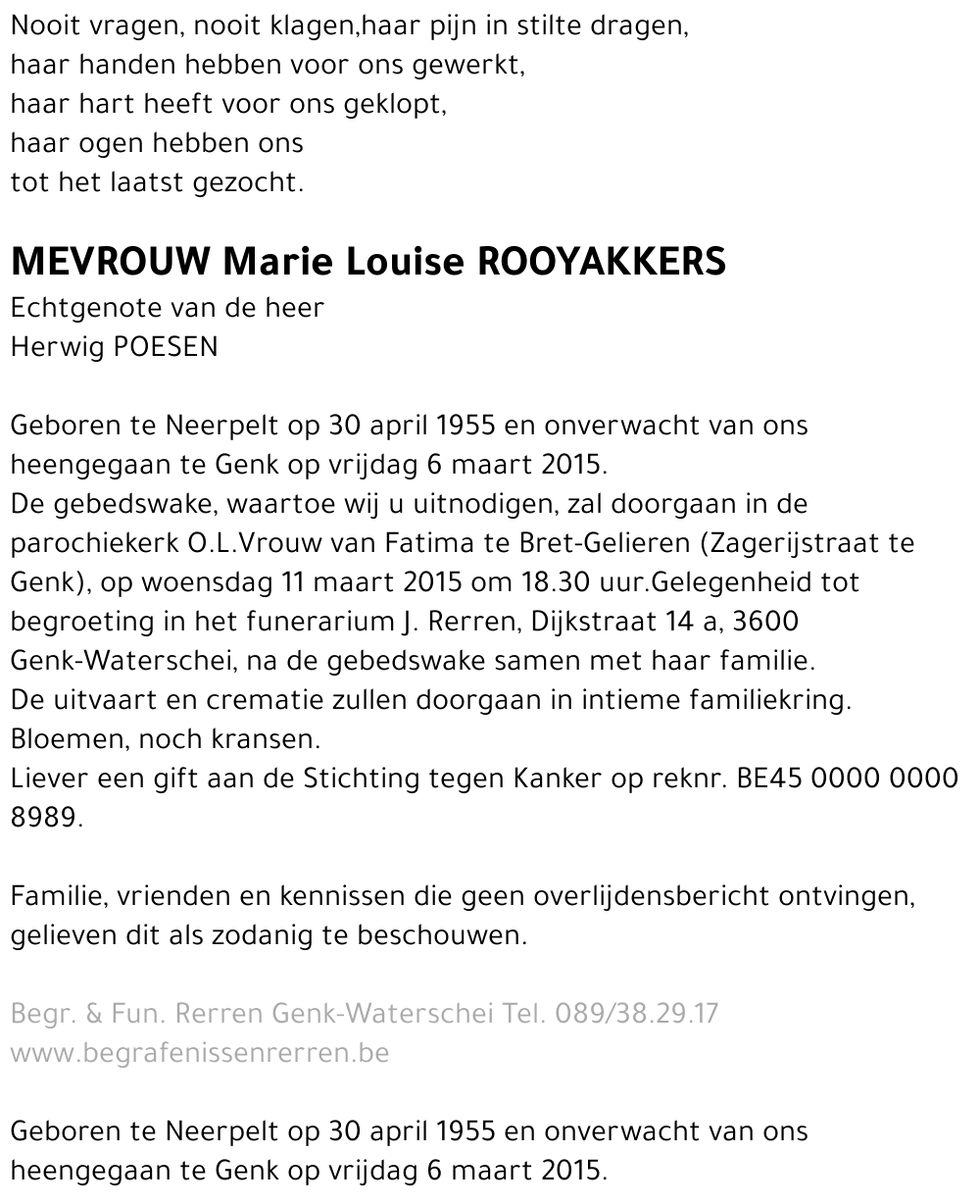 Marie Louise Rooyakkers