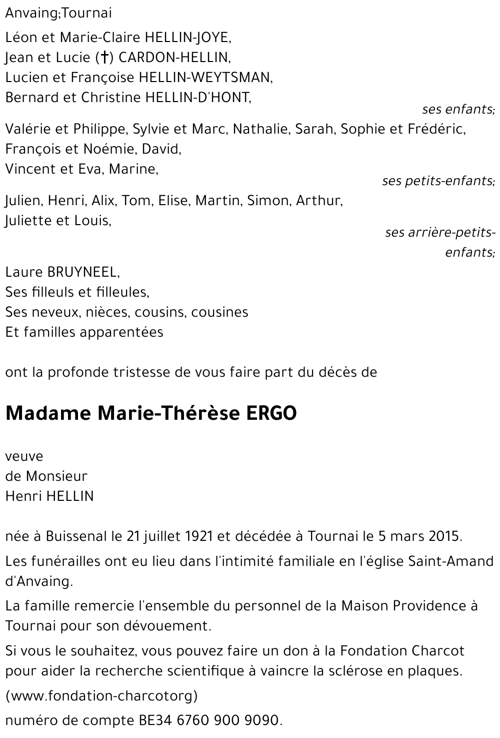 Marie-Thérèse ERGO