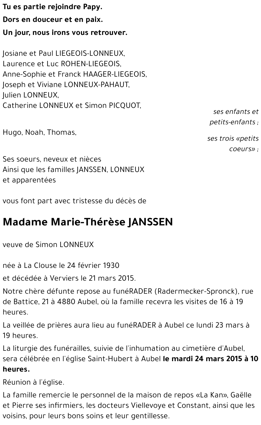 Marie-Thérèse JANSSEN