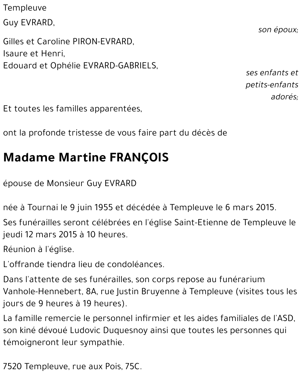 Martine FRANCOIS