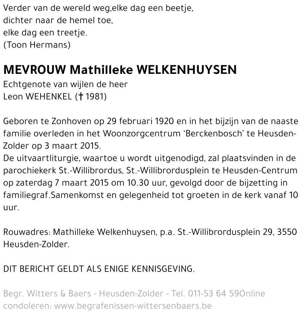 Mathilleke Welkenhuysen