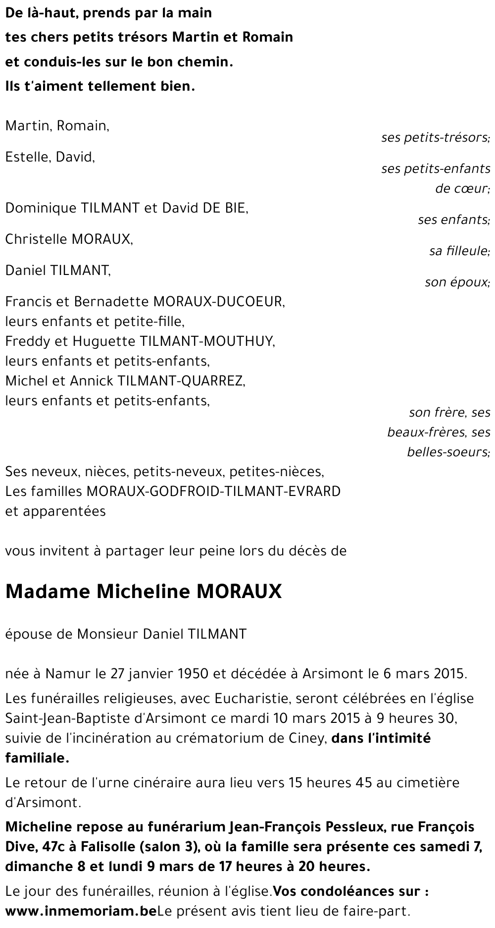 Micheline MORAUX