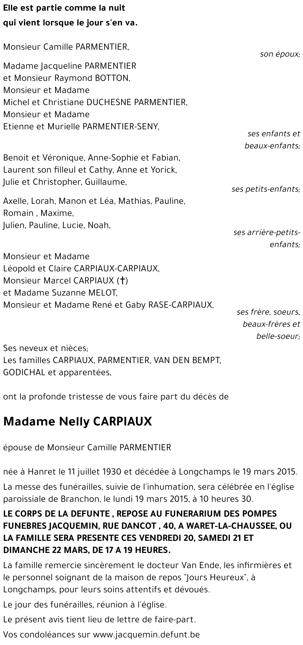 Nelly CARPIAUX