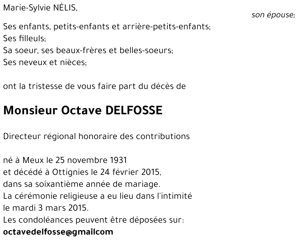 Octave DELFOSSE