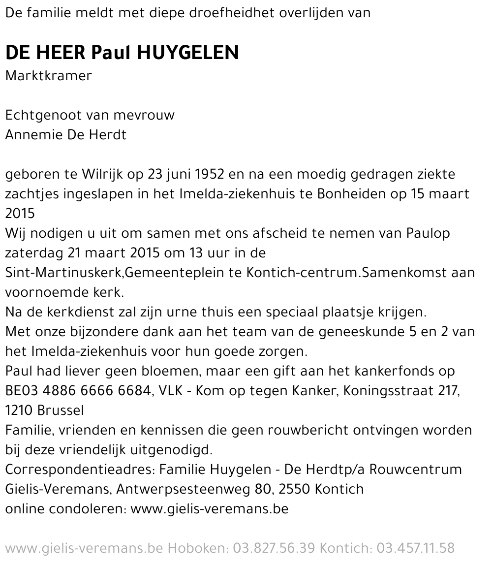 Paul Huygelen