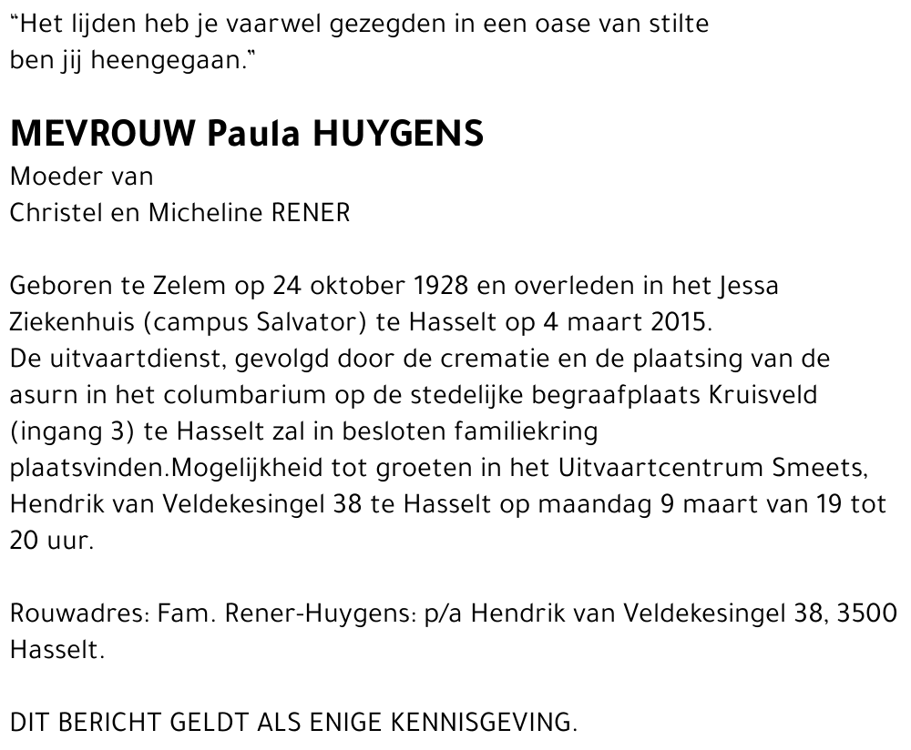 Paula Huygens