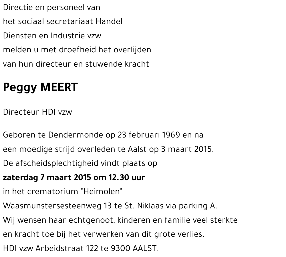 Peggy MEERT