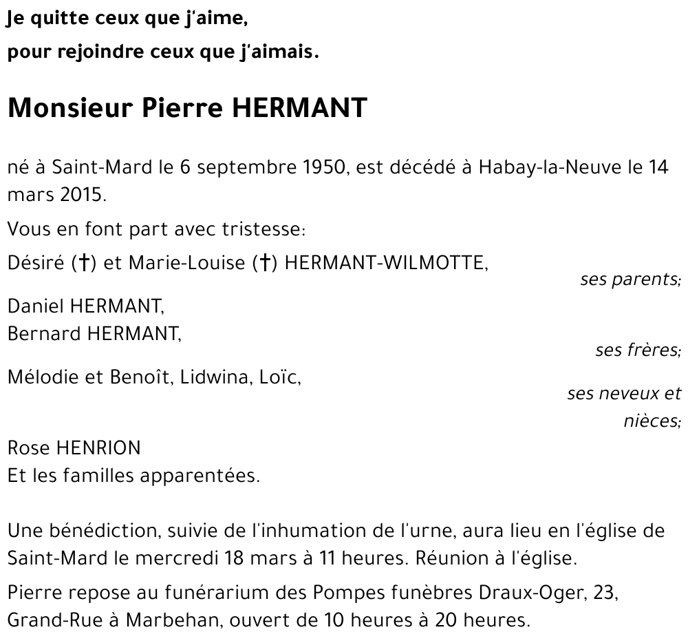 Pierre HERMANT