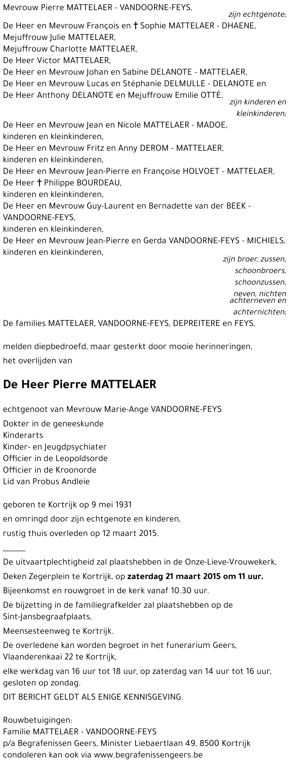 Pierre MATTELAER