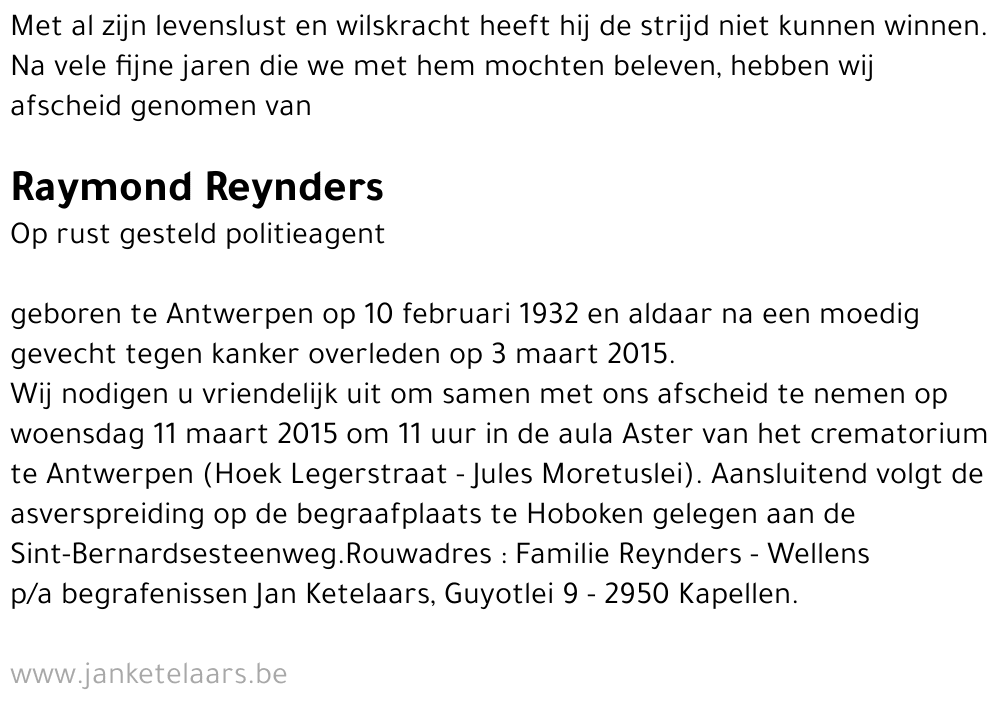 Raymond Reynders