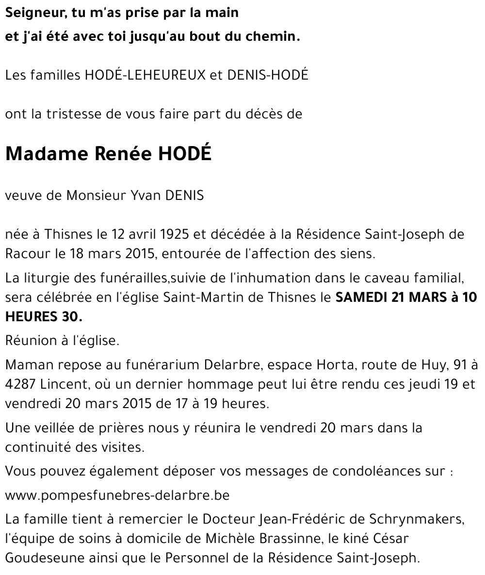 Renée HODÉ