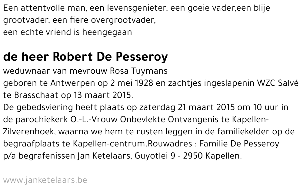 Robert De Pesseroy