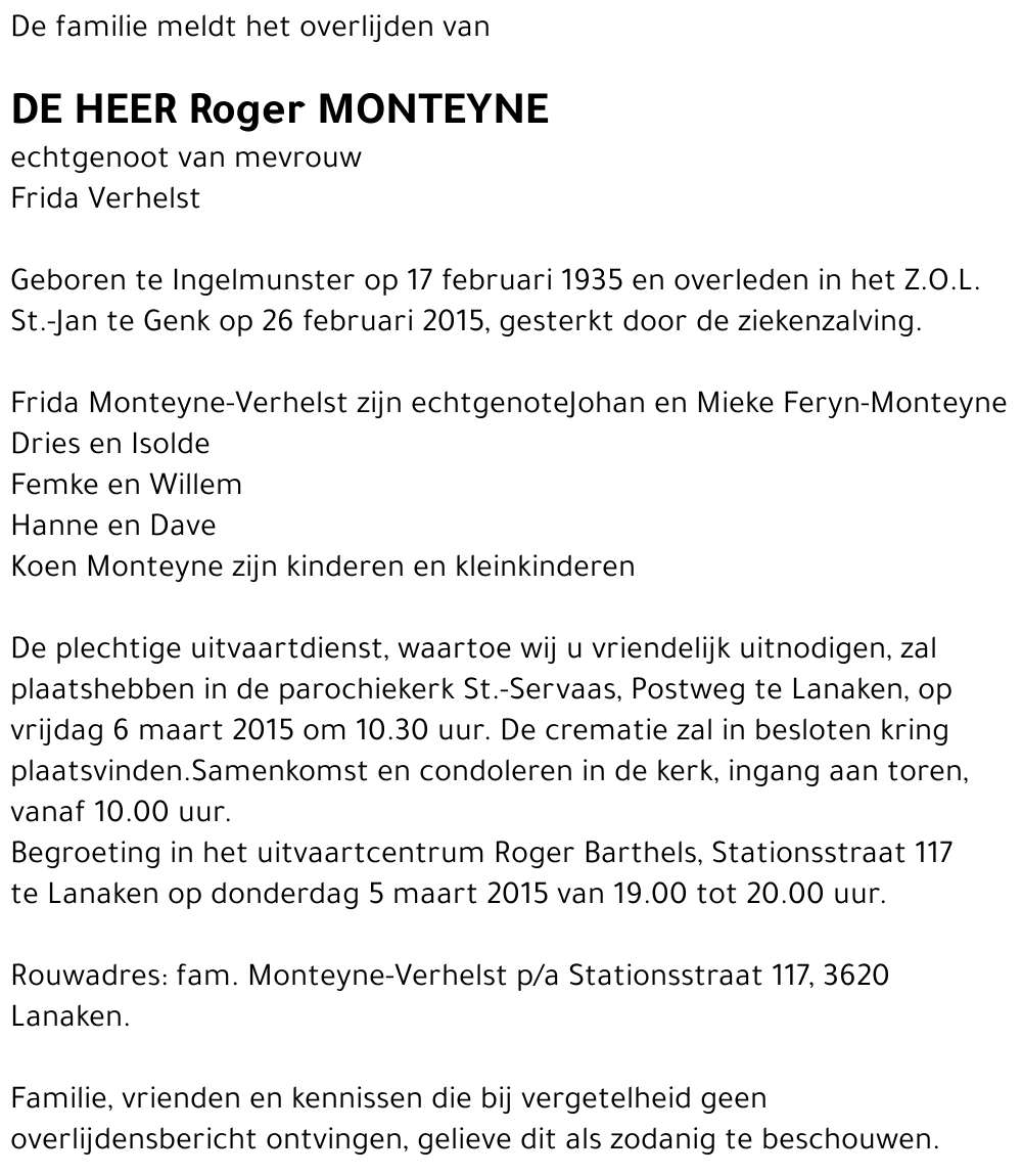 Roger Monteyne